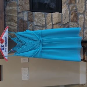 Bridesmaid/cocktail dress from David's Bridal, size 12, Aqua